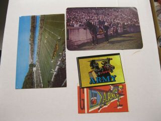 Army Vs.  Navy Football Postcards And Tattoes