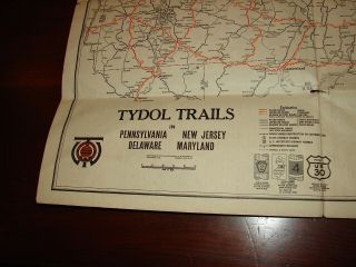 TYDOL TRAILS - VEEDOL - PA NJ DE MD - Cross Road Garage,  Berlin,  MD Rand McNally 2
