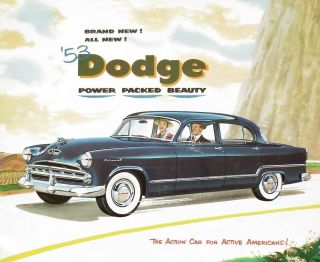 1953 Dodge Full Line Prestige Sales Brochure 28 Pages 10 " X 12 " Dcp53