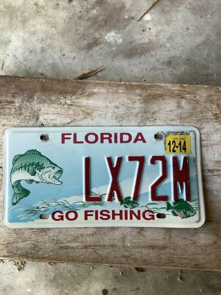 Florida Go Fishing License Plate