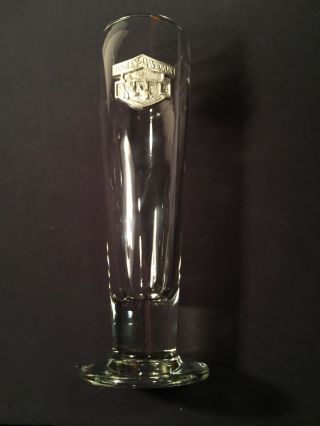Favored Harley Davidson W Sidecar Winter Scene Pewter Tall Heavy Beer Glass Euc