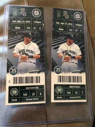 Phil Humber Perfect Game Chicago White Sox Mariners Ticket Stub 4/21/12