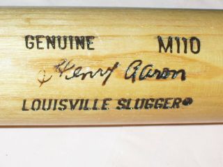 Old Vintage Henry Aaron Louisville Slugger 125 Baseball Bat Near M110
