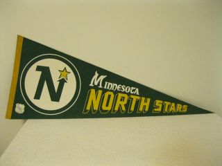 Vintage Minnesota North Stars Nhl Hockey Full Size 30 " X 12 " Pennant