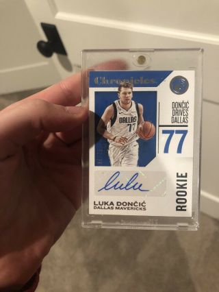 2018 - 19 18 - 19 Rookie Chronicles Signature Luka Doncic Auto/autograph 39/75