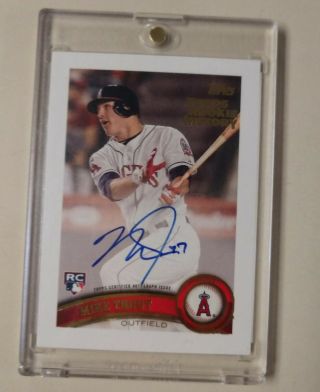2018 Topps Archives Mike Trout 1/1 On - Card Auto - Topps Rookie History Autograph