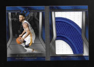 2017 - 18 Opulence Nba Finals Patches Logo Booklet Stephen Curry /25 “0”
