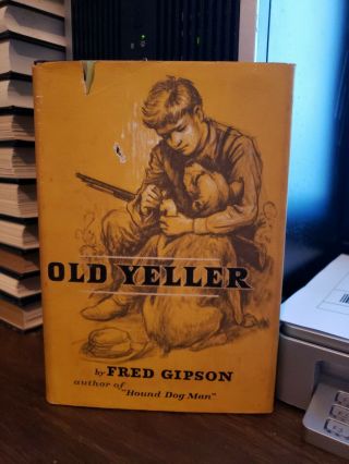Old Yeller By Fred Gipson (1956) 1st Edition Hardcover Novel