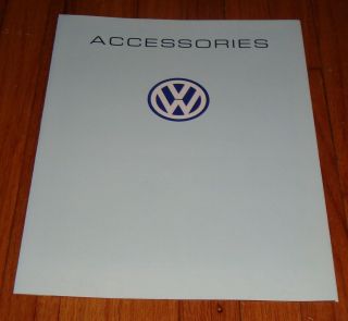 1983 Volkswagen Vw Accessories Sales Brochure Vanagon Pickup Rabbit