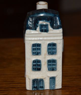 Blue Delft Made For Rynbende Distilleries Holland - Klm Miniature House No 43