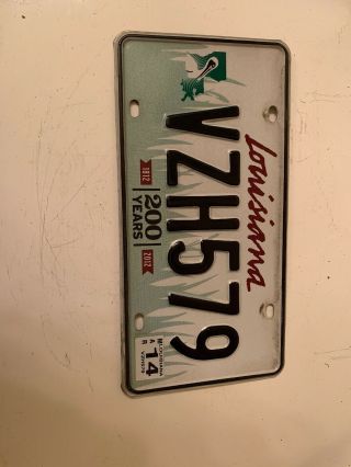 Louisiana Bi Centennial License Plate.  1812 - 2012