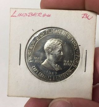 Vintage Charles A.  Lindbergh / Lucky Coin First Non Stop Flight 1927