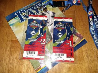 World Series Ticket 2008 Tampa Bay Rays Vs.  Philadelphia Phillies Game 1 & 2.