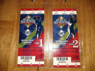 World Series Ticket 2008 Tampa Bay Rays vs.  Philadelphia Phillies Game 1 & 2. 2