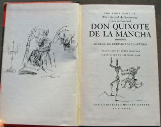Don Quixote 1946 Cervantes HC Illus Salvador Dali 2