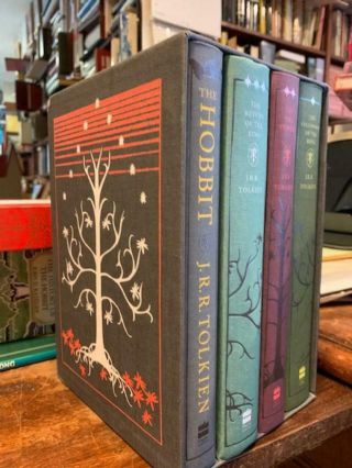 J.  R.  R.  Tolkien 4 Volume Set Hobbit And Lord Of The Rings Gift Quality