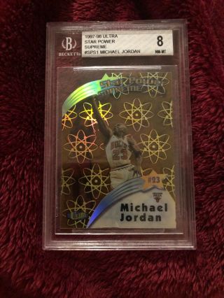 1997 - 98 Ultra Star Power Supreme Michael Jordan Bulls Sps1 Bgs 8