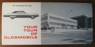 1971 Your Tour Of Oldsmobile Assembly Plant Brochure Lansing Michigan Toronado