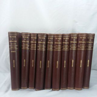 The Book Of Knowledge Set 1 - 20 Mid Century 1950 Children 