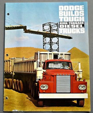1965 Dodge High Tonnage Diesel Trucks Brochure 12 Pages 65dodhtd