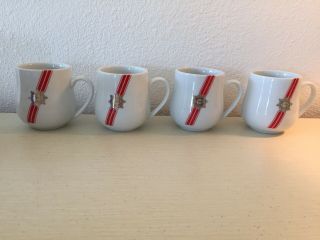 Set Of 4 Twa Airlines Demitasse / Espresso Cups - Abco International