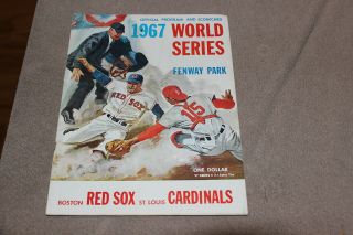 1967 World Series Baseball Program (st.  Louis Cardinals V Boston Red Sox)