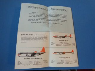 1958 Northwest Orient Airlines WELCOME ABOARD PACKET Hawaii System Route Map 3