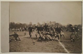 1915 Ohio University Vs.  Muskingum Football Action Real Photo Postcard