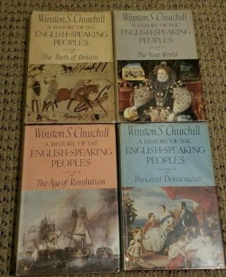 Winston Churchill A History Of The English Speaking Peoples 1st Ed 4 Vol Hc Set