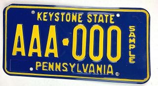 Pennsylvania Sample Old License Plate 1987 Keystone Vtg Car Tag Man Cave Garage