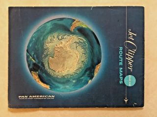 Pan American Jet Clipper Route Maps Booklet 1965 - Rand McNally World Maps 2