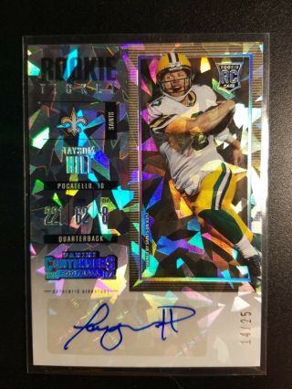 2017 Playoff Contenders Cracked Ice /25 Taysom Hill Rookie Auto.  Saints,  Invest