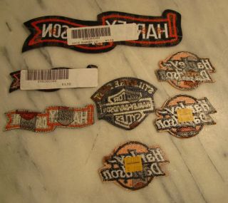 7 Harley Davidson Motorcycle Patches Wave Banner 2