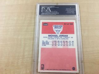 1986 - 87 Fleer Basketball Complete 132 card set All stickers Michael Jordan PSA 4 3