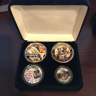 Dale Earnhardt 4 Coin Set - From 2002 - Cond.  - Us