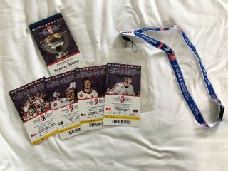 2015 World Junior Hockey Championship Ticket Stubs - Complete Set Mcdavid Canada
