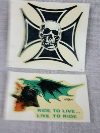 Vintage Ed Big Daddy Roth 1965 Decal Ride To Live Live To Ride
