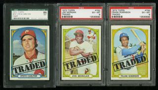 1972 Topps Mid - Hi Grade COMPLETE SET Fisk Mays Clemente Bench Munson,  PSA (PWCC) 2