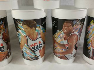 1992 USA Basketball Olympic Dream Team McDonalds Cups Complete Set of 12 NBA 1 3