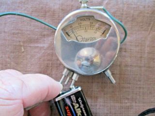 Vintage Otarion,  Watch Style Battery Tester,  Voltmeter,
