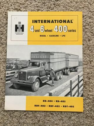 1950s International 4/6 Wheel 400 Series,  Sales Literature.