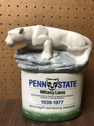 1977 Penn State Football Nittany Lion Decanter Michter’s Distillery Psu