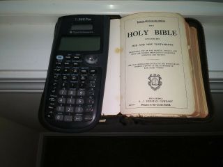 Vintage A.  J.  Holman The Holy Bible Old And Testament Pocket Size Bible