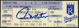09/16/1996 Mlb Paul Molitor Signed Autographed 3000th Hit Game Ticket Jsa