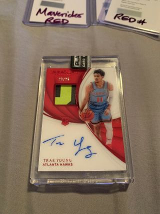 2018 Trae Young Immaculate Rpa 23/25 Red Rookie Patch Auto Wow