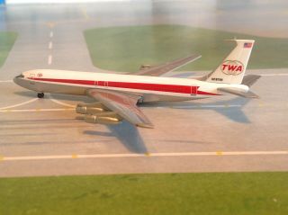 Herpa Wings Twa Trans World Airlines Boeing 707 N18709 1/500 Scale Model 510264