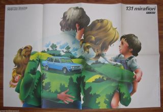 1974 Fiat 131 Mirafiori Poster - Print & Near