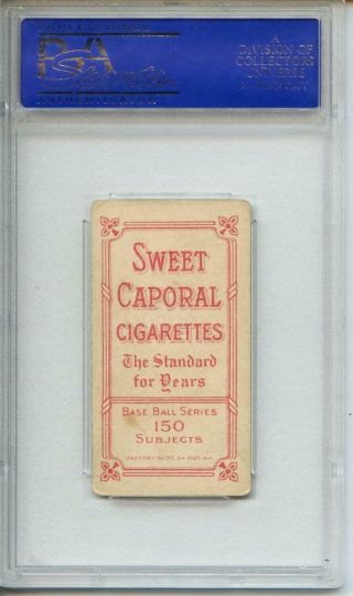Cy Young 1909 - 11 T206 Cleveland Bare Hand Shows Sweet Caporal Back PSA 4 2