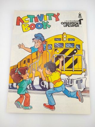Operation Lifesaver Railroad Safety Activity Wave Conductor Coloring Book