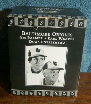 EARL WEAVER and JIM PALMER Baltimore Orioles Hall of Fame 2004 DUAL Bobblehead 2
